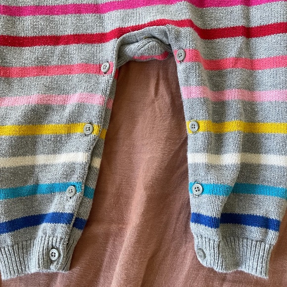 Baby Gap Rainbow Sweater Romper - Picture 4 of 5